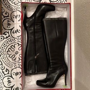 GUESS by Marciano Black Leather Boots